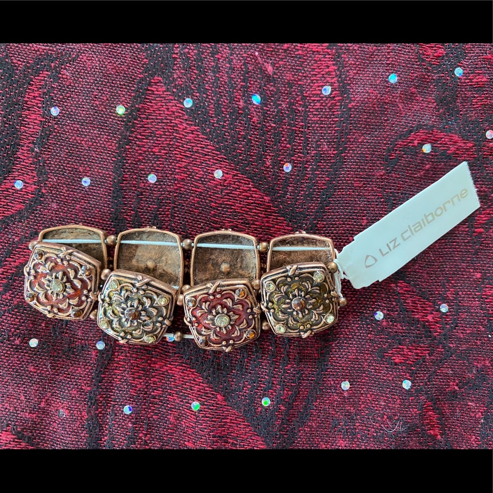 Liz Claiborne Bronze Stretch Bracelet